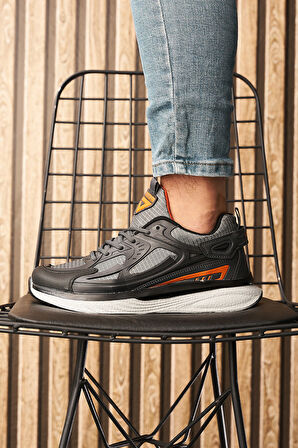 Günlük Erkek Sneaker Fileli Bağcıklı Kalın Tabanlı Rahat Spor Ayakkabı 4267