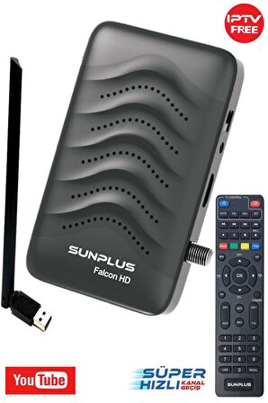 Sunplus Astra Falcon Çanaksız Tv Full Hd Akıllı Kumanda Sinema Paketili Uydu Alıcısı Wifi Anten Hediyeli