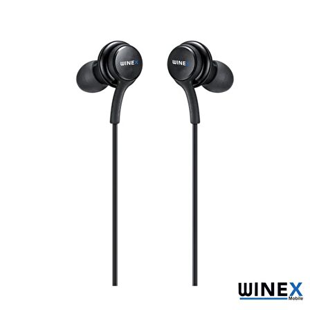Winex Akg Type-C Mikrofonlu Kablolu Kulaklık Siyah