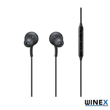 Winex Akg Type-C Mikrofonlu Kablolu Kulaklık Siyah