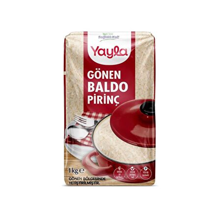 Yayla Gönen Baldo Pirinç 1 kg 3 lü