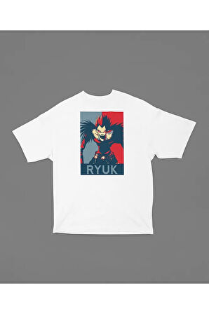 Ryuk Baskılı Unisex Oversize Anime Karakter Tişört