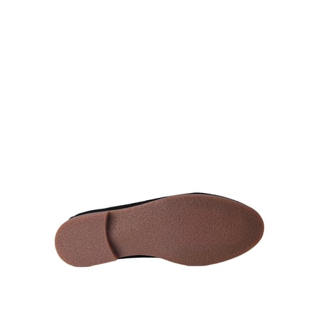 KADIN SÜET PENNY LOAFER BABET AYAKKABI SİYAH - HOBBY MB262150S
