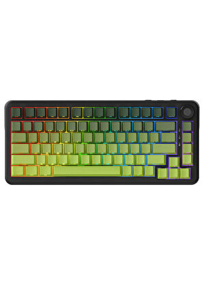 AK820 MAX PLUS-Hot-Swap-Dinamik RGB Mekanik Oyun Klavyesi Dream Weaver Switch - Yeşil