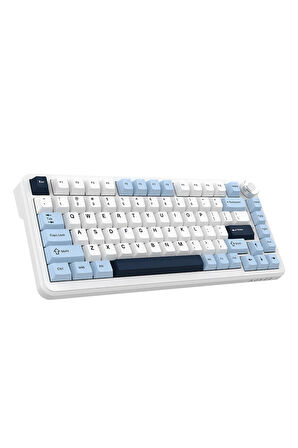 AK820 MAX PLUS - Hot-Swap-Dinamik RGB Mekanik Oyun Klavyesi Day Dream Switch - Lacivert Beyaz