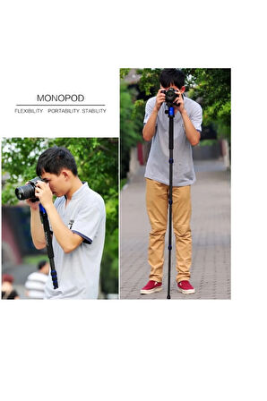 Z818C Profesyonel Karbon Fiber Tripod-Monopod-Ultra Hafif Materyal