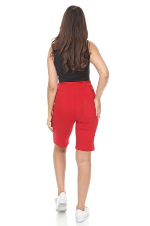 IŞŞIL 4440-Pamuk Lycra Hamile Penye Şort