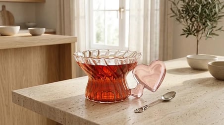 Kurdele Kulplu Pinterest Cam Bardak – Dekoratif Renkli Kulplu Sunum Bardağı | MT-114