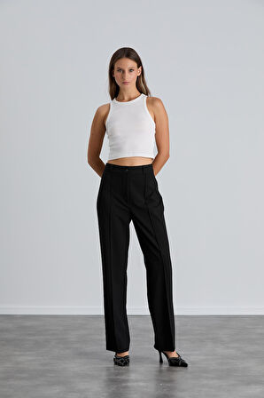 IŞŞIL 4549-Yüksek Bel Çimalı Palazzo Pantolon