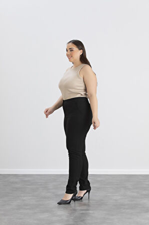 IŞŞIL 4551-Büyük Beden Kadın-Kız Kumaş Pantolon