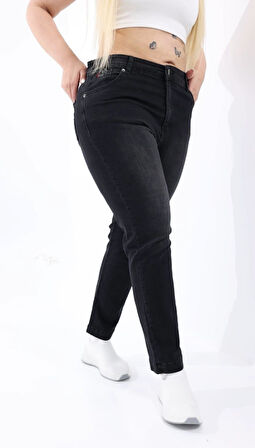 IŞŞIL 540-Büyük Beden Bilek Boy Esnek Kot Pantolon