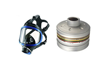 Drager X-Plore® 6300 Tam Yüz Gaz Maskesi + A2b2e2k2 Hg P3 Filtre 6738797 Set