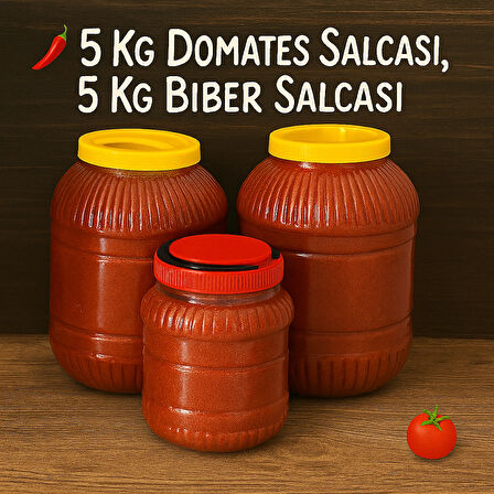 5 Kg Domates - 5 KG Biber Salçası