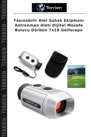 Taşınabilir Alet Sahak Ekipmanı Antrenman Aleti Dijital Mesafe Bulucu Dürbün 7x18 Golfscope