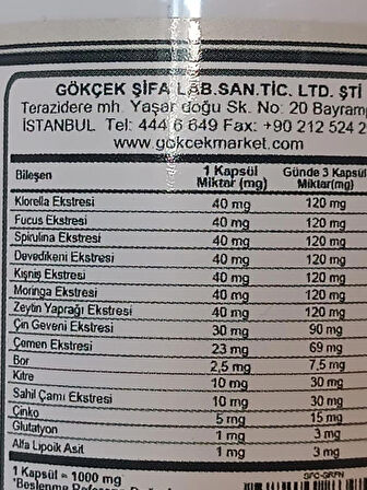 Sfc Grfn Kapsül (BİTKİSEL KARBON KAPSÜL) 60 Adet