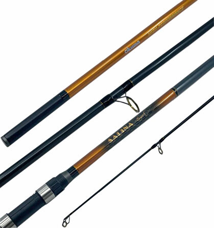 YekOutdoor Profesyonel Olta Seti Okuma Salina Surf 14' 420 cm 3 Parça Surf Kamışı&Okuma Wave X-6000 3+1BB Olta Makinesi