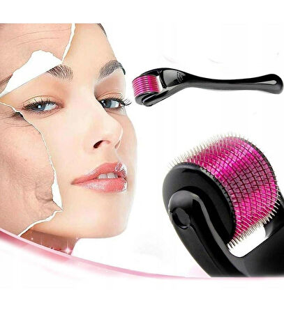 Serum Plus Tinatyum Derma Roller System 540 Iğne 0,5 Mm 1. Kalite Masaj Aleti Belgeli Dermoroller