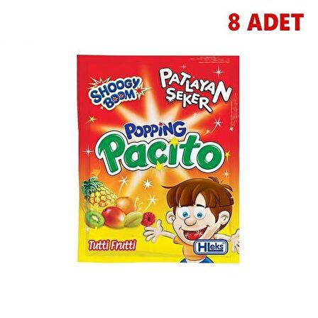 Hleks Popios Pat layan Şeker Tutti Frutti (8 Adet)