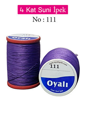 Oyalı 4 Kat Suni İpek İplik İğne Oyası Boncuk İpi Tığ Oyası No:111