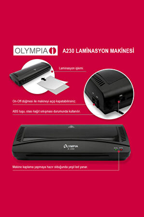 Olympia A230S 4İn1Set Laminasyon Makinesi ( A4 )