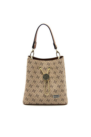 Kadın Çapraz Çanta 967-42860 SİLVER POLO ÇAPRAZ Kadın ÇANTASI M178 KOYU BEJ-MAT TABA