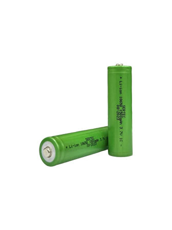 2 Adet Şarj Edilebilen Pil 18650 3.7 Volt 1500 Mah Li-Ion Pil Şarj Cihazı Pilli Set