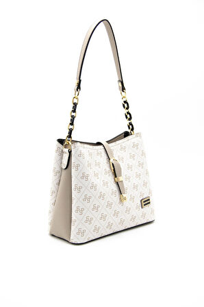 Kadın Omuz Çantası 974-42898 SİLVER POLO Kadın ÇANTASI M178 BEJ-MAT KUM