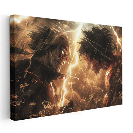 Epik Savaş - Şimşek Çarpışması Anime Kanvas Tablo