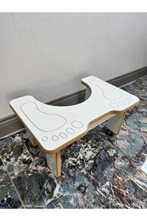 Klozet Çömelme Ayak Taburesi, Beyaz Wc Basamak, Wc Tuvalet Taburesi, Klozet Ayaklığı