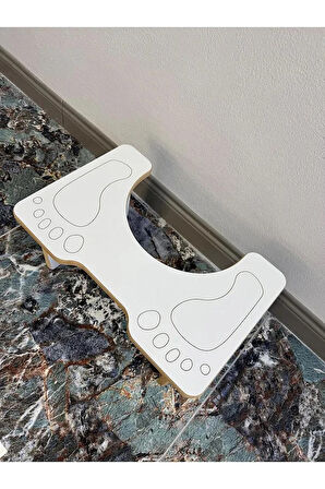 Klozet Çömelme Ayak Taburesi, Beyaz Wc Basamak, Wc Tuvalet Taburesi, Klozet Ayaklığı