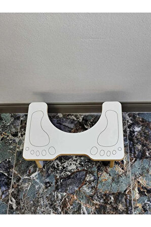 Klozet Çömelme Ayak Taburesi, Beyaz Wc Basamak, Wc Tuvalet Taburesi, Klozet Ayaklığı