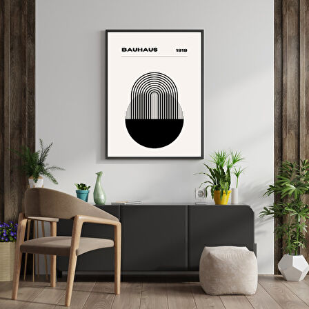Bauhaus Minimalist  Duvar Tablosu Çerçeveli 2'li Set
