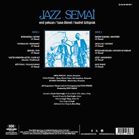 Erol Pekcan, Kudret Öztoprak, Tuna Ötenel Jazz Semai - Plak