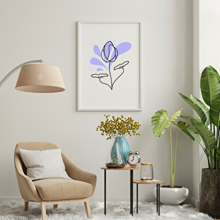 Mavinin Büyüsü Picasso Duvar Tablosu Çerçeveli 3'lü Set