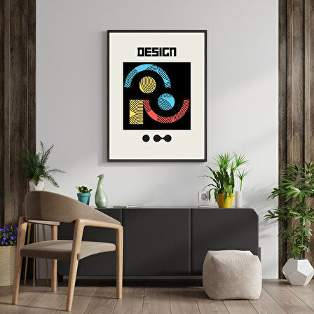 Bauhaus Gece Karanlığı Duvar Tablosu Çerçeveli 3'lü Set