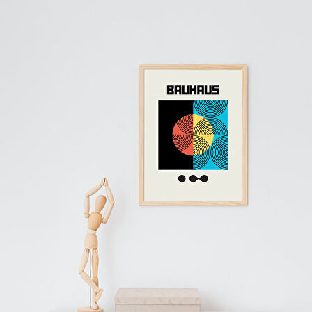 Bauhaus Gece Karanlığı Duvar Tablosu Çerçeveli 3'lü Set