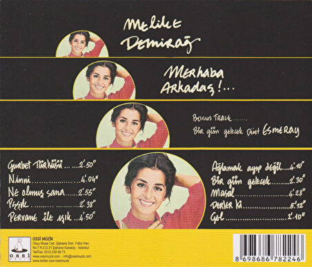 Melike Demirağ Arkadaş - CD