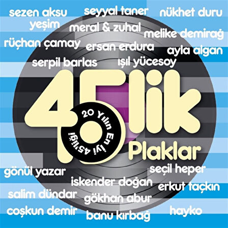 Karışık Sanatçılar 45 lik Plaklar - 2 Plak