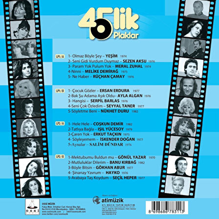 Karışık Sanatçılar 45 lik Plaklar - 2 Plak