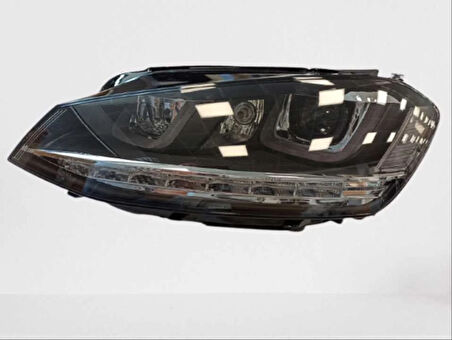 Volkswagen Golf 7 İçin U Led Far (Silver) Hareketli Sinyal 7 Full Led Çift U