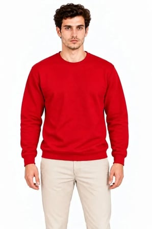 Biçomi Gün Boyu Sıcak ve Rahat Tutan Şardonlu Pamuk Karışımlı Regular Fit Sweatshirt