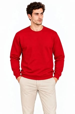 Biçomi Gün Boyu Sıcak ve Rahat Tutan Şardonlu Pamuk Karışımlı Regular Fit Sweatshirt