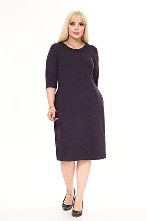 Cepli Kışlık Büyük Beden Elbise 42B-2489