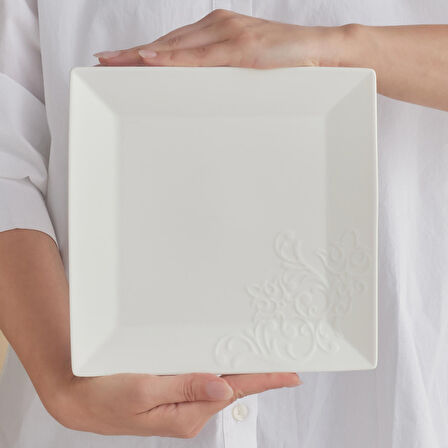 Karaca Forever Bone Trend Emboss 32 Parça 6 Kişilik Kahvaltı Takımı