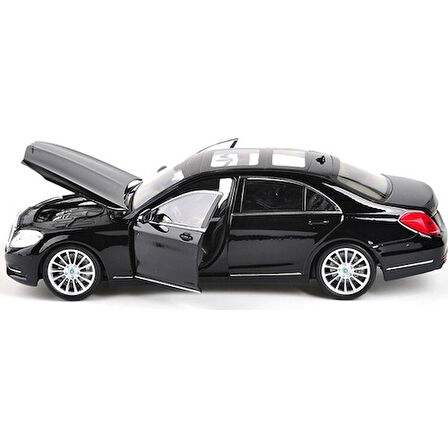 1/24 Ölçek Mercedes-Benz S Class Model Araba Siyah