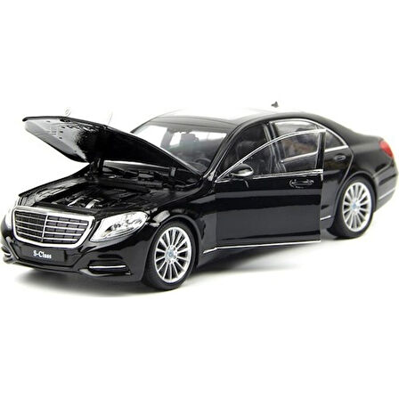 1/24 Ölçek Mercedes-Benz S Class Model Araba Siyah