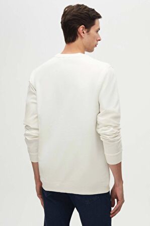 Twn Relaxed Fit Ekru Nakışlı Sweatshirt 2ECE25ORT0694