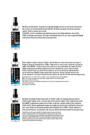 Buz Çözücü - Yağmur Kaydırıcı - Buğu Önleyici Sprey 200ml 3'lü Set