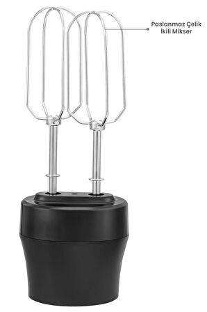 Awox Barmix Çelik uçlu  3 in 1000 W Mikser & Blender Seti (Doğrama, parçalama, çırpma)