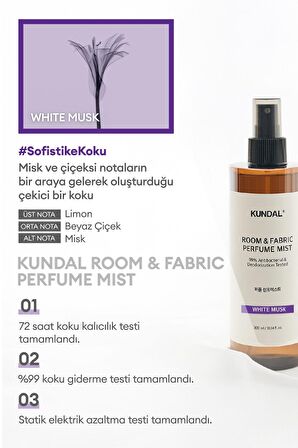 KUNDAL Room & Fabric Perfume Mist (White Musk)
